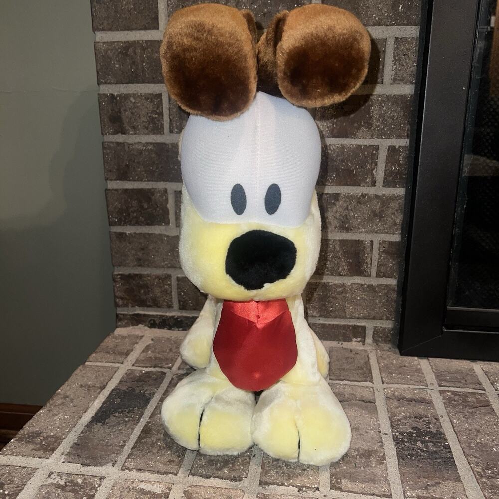 Vintage Garfield Odie Plush 16” Big Play By Play Cartoon Dog Stuffed Animal Toy